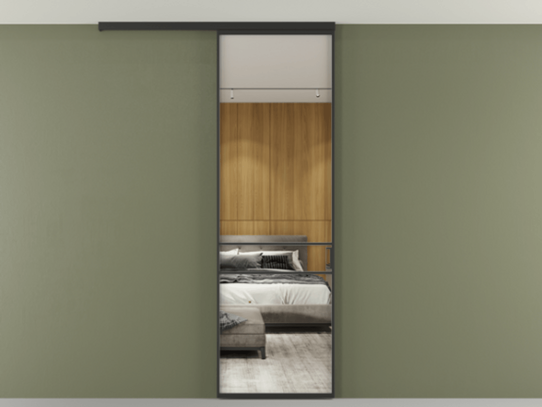 Перегородка Formato вдоль стены на потолок одностворчатая АЛПР 040.02 Алюминий Черный Двустороннее зеркало, триплекс 6 мм, триплекс 6 мм. Скрытый короб ЧЕР Цена 106340 ₽ 1. Полотно 2 шт. (800/2100 мм)
2. Комплект установки раздвижной системы
3. Базовый комплект фурнитуры
4.Ручка RONDO
. Фабрика дверей Волховец 8 (800) 551 43 19 Перегородка Formato вдоль стены на потолок одностворчатая АЛПР 040.02 Алюминий Черный Двустороннее зеркало, триплекс 6 мм, триплекс 6 мм Цена 106340 ₽ | Volhovec