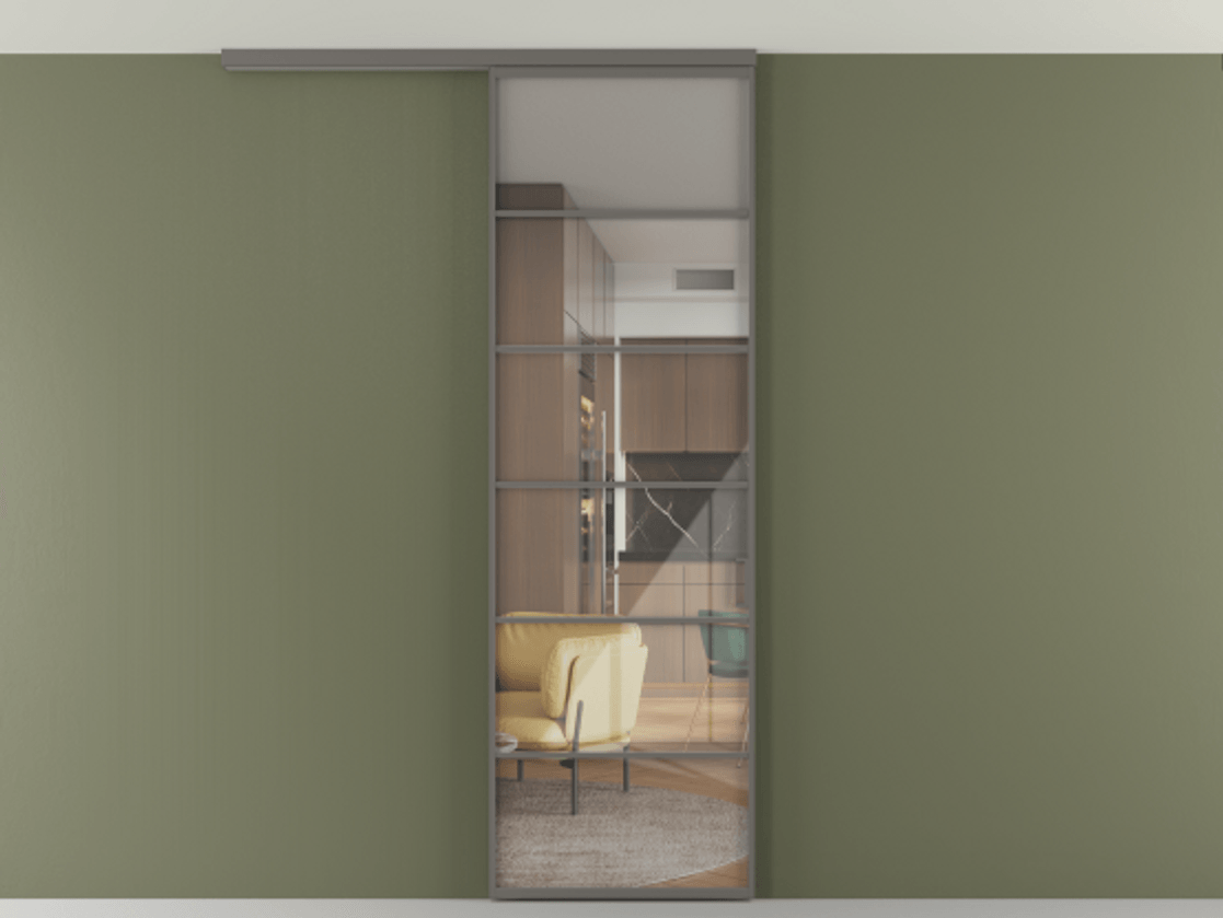 Перегородка Формато вдоль стены на потолок 1 створка АЛПР 040.04 Алюминий классический серый Рефлективное прозрачное стекло "Стопсол", калёное. Цена 114252 ₽ 1. Полотно 2 шт. (800/2100 мм)
2. Комплект установки раздвижной системы
3. Базовый комплект фурнитуры
4.Ручка Рондо. Фабрика дверей Волховец 8 (800) 551 43 19 Перегородка Формато вдоль стены на потолок 1 створка АЛПР 040.04 Алюминий классический серый Рефлективное прозрачное стекло "Стопсол", калёное Цена 114252 ₽ | Volhovec