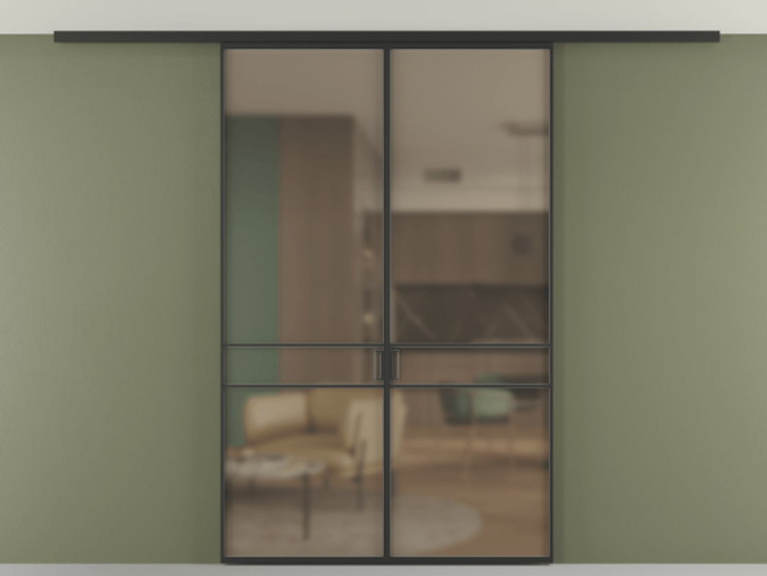 Перегородка Формато вдоль стены на потолок 2 створки АЛПР 040.02 Алюминий Черный Сатинированное бронзовое стекло, триплекс. Скрытый короб ЧЕР Цена 218900 ₽ 1. Полотно 2 шт. (800/2100 мм)
2. Комплект установки раздвижной системы
3. Базовый комплект фурнитуры
4.Ручка Рондо. Фабрика дверей Волховец 8 (800) 551 43 19 Перегородка Формато вдоль стены на потолок 2 створки АЛПР 040.02 Алюминий Черный Сатинированное бронзовое стекло, триплекс Цена 218900 ₽ | Volhovec