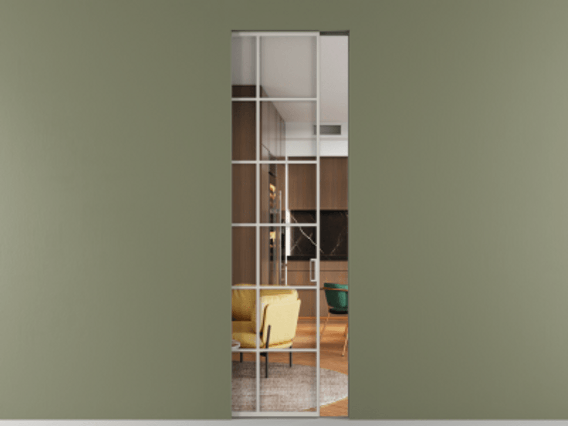 Перегородка Formato скрытый пенал 1 створка АЛПР 040.05 Алюминий тёплый серый Прозрачное стекло "Crystal Vision", калёное. Цена 186200 ₽ . Фабрика дверей Волховец 8 (800) 551 43 19 Перегородка Formato скрытый пенал 1 створка АЛПР 040.05 Алюминий тёплый серый Прозрачное стекло "Crystal Vision", калёное Цена 186200 ₽ | Volhovec