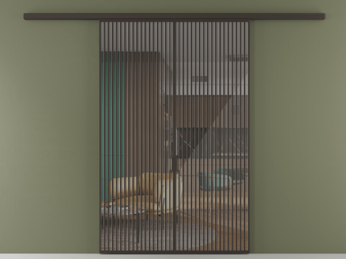 Перегородка Формато вдоль стены 2 створки АЛПР 040.06 Алюминий антрацит Рефлективное прозрачное стекло "Стопсол", калёное. Цена 445000 ₽ 1. Полотно 2 шт. (800/2100 мм)
2. Комплект установки раздвижной системы
3. Базовый комплект фурнитуры
4.Ручка Рондо. Фабрика дверей Волховец 8 (800) 551 43 19 Перегородка Формато вдоль стены 2 створки АЛПР 040.06 Алюминий антрацит Рефлективное прозрачное стекло "Стопсол", калёное Цена 445000 ₽ | Volhovec