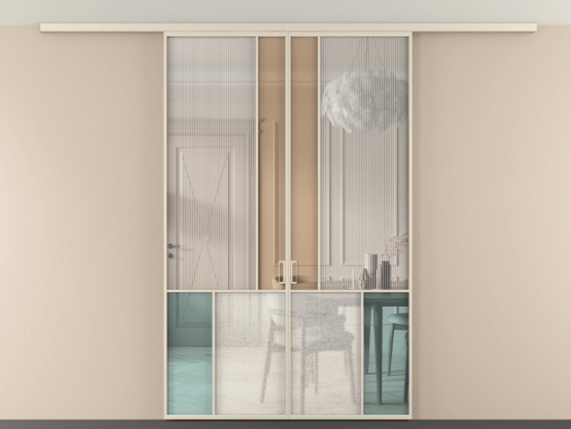 Перегородка Mosaic вдоль стены на потолок двустворчатая АЛПР 041.20 Алюминий бежево-серый Комбинация стекол Группы 1 и Группы 3. Цена 274980 ₽ . Фабрика дверей Волховец 8 (800) 551 43 19 Перегородка Mosaic вдоль стены на потолок двустворчатая АЛПР 041.20 Алюминий бежево-серый Комбинация стекол Группы 1 и Группы 3 Цена 274980 ₽ | Volhovec