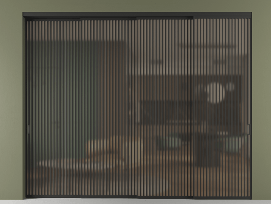 Перегородка Formato внутри проёма телескопик синхро 3 АЛПР 040.06 Алюминий Черный Сатинированное бронзовое стекло, триплекс, 6 мм. Скрытый короб ЧЕР Цена 822700 ₽ 1. Полотно 4 шт. (800/2100 мм)
2. Комплект установки раздвижной системы
3. Базовый комплект фурнитуры
4. Комплект фурнитуры телескопик синхро-3
5. Ручка RONDO
. Фабрика дверей Волховец 8 (800) 551 43 19 Перегородка Formato внутри проёма телескопик синхро 3 АЛПР 040.06 Алюминий Черный Сатинированное бронзовое стекло, триплекс, 6 мм Цена 822700 ₽ | Volhovec