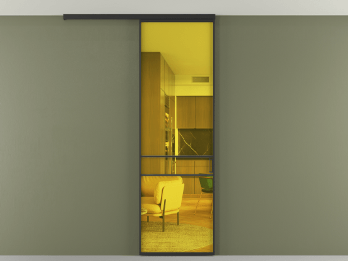 Перегородка Формато вдоль стены на потолок 1 створка АЛПР 040.02 Алюминий Черный Прозрачное жёлтое стекло, триплекс. Скрытый короб ЧЕР Цена 4900 AZE 1. Полотно 2 шт. (800/2100 мм)
2. Комплект установки раздвижной системы
3. Базовый комплект фурнитуры
4.Ручка Рондо. Фабрика дверей Волховец 8 (800) 551 43 19 Перегородка Формато вдоль стены на потолок 1 створка АЛПР 040.02 Алюминий Черный Прозрачное жёлтое стекло, триплекс Цена 4900 AZE | Volhovec