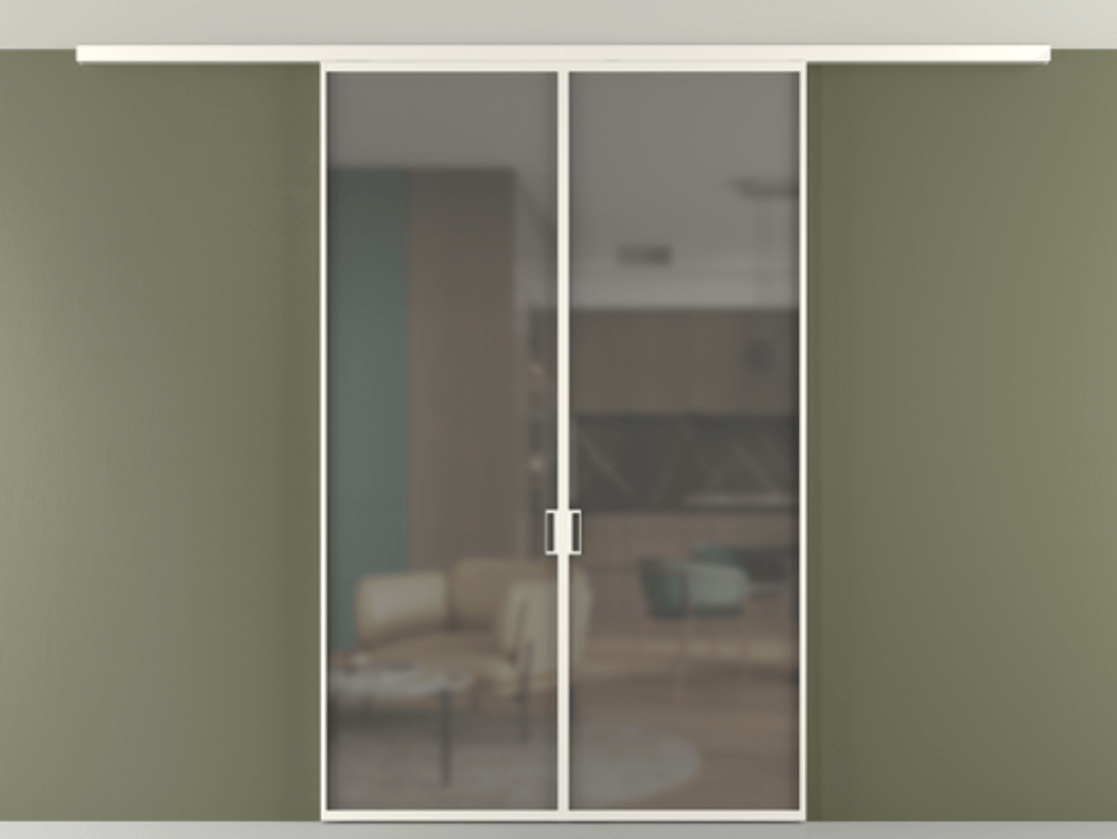 Перегородка Формато вдоль стены на потолок 2 створки АЛПР 040.01 Алюминий пудровый белый Сатинированное серое стекло, триплекс. Цена 177705 ₽ 1. Полотно 2 шт. (800/2100 мм)
2. Комплект установки раздвижной системы
3. Базовый комплект фурнитуры
4.Ручка Рондо. Фабрика дверей Волховец 8 (800) 551 43 19 Перегородка Формато вдоль стены на потолок 2 створки АЛПР 040.01 Алюминий пудровый белый Сатинированное серое стекло, триплекс Цена 177705 ₽ | Volhovec