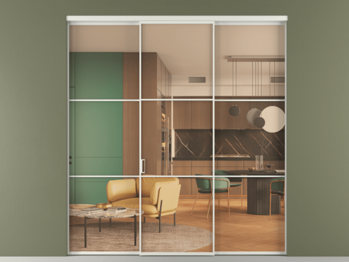 Перегородка Формато внутри проёма 3 створки АЛПР 040.03 Алюминий серый Прозрачное оранжевое стекло, триплекс. Цена 248540 ₽ 1. Полотно 3 шт. (800/2100 мм)
2. Комплект установки раздвижной системы
3. Базовый комплект фурнитуры
4.Ручка Рондо. Фабрика дверей Волховец 8 (800) 551 43 19 Перегородка Формато внутри проёма 3 створки АЛПР 040.03 Алюминий серый Прозрачное оранжевое стекло, триплекс Цена 248540 ₽ | Volhovec