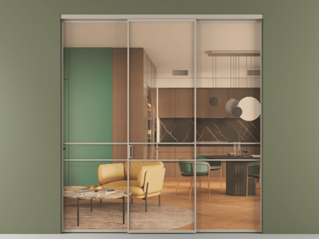 Перегородка Формато внутри проёма 3 створки АЛПР 040.02 Алюминий бисквитный Прозрачное оранжевое стекло, триплекс. Цена 237275 ₽ 1. Полотно 3 шт. (800/2100 мм)
2. Комплект установки раздвижной системы
3. Базовый комплект фурнитуры
4.Ручка Рондо. Фабрика дверей Волховец 8 (800) 551 43 19 Перегородка Формато внутри проёма 3 створки АЛПР 040.02 Алюминий бисквитный Прозрачное оранжевое стекло, триплекс Цена 237275 ₽ | Volhovec