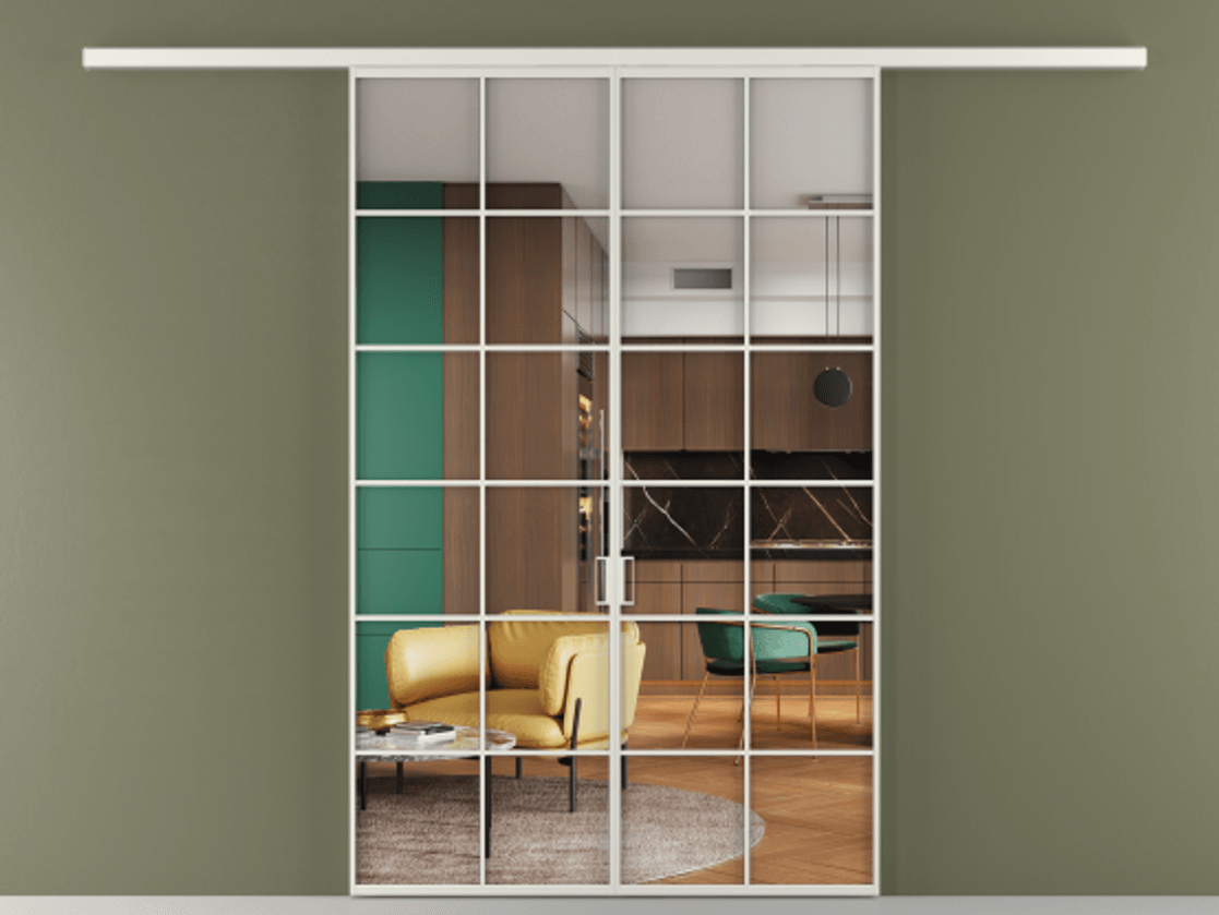 Перегородка Formato вдоль стены двустворчатая АЛПР 040.05 Алюминий серый Прозрачное стекло "Crystal Vision", калёное, 6 мм.  Цена 250300 ₽ 1. Полотно 2 шт.  (800/2100 мм)
2. Комплект установки раздвижной системы
3. Базовый комплект фурнитуры
4.Ручка RONDO
. Фабрика дверей Волховец 8 (800) 551 43 19  Перегородка Formato вдоль стены двустворчатая АЛПР 040.05 Алюминий серый Прозрачное стекло "Crystal Vision", калёное, 6 мм Цена 250300 ₽ | Volhovec