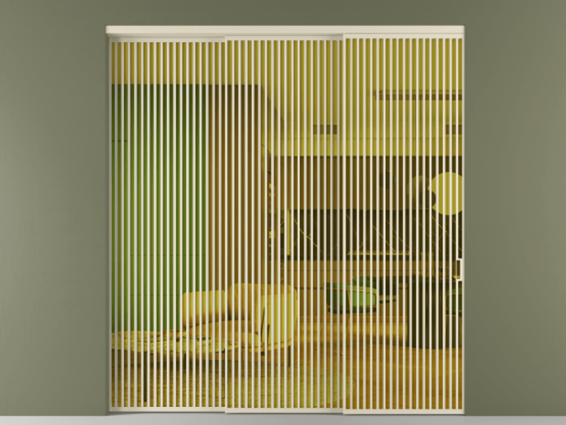 Перегородка Формато внутри проёма 3 створки с синхронным механизмом АЛПР 040.06 Алюминий бежево-серый Прозрачное жёлтое стекло, триплекс. Цена 579740 ₽ 1. Полотно 3 шт. (800/2100 мм)
2. Комплект установки раздвижной системы
3. Базовый комплект фурнитуры
4. Комплект фурнитуры телескопик синхро-2
5.Ручка Рондо. Фабрика дверей Волховец 8 (800) 551 43 19 Перегородка Формато внутри проёма 3 створки с синхронным механизмом АЛПР 040.06 Алюминий бежево-серый Прозрачное жёлтое стекло, триплекс Цена 579740 ₽ | Volhovec