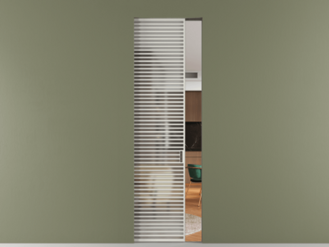 Перегородка Формато скрытый пенал 1 створка АЛПР 040.07 Алюминий Белый Сатинированное стекло "Мателюкс Кристал Вижн", калёное, матовое, каленое 6 мм. Цена 138240 ₽ . Фабрика дверей Волховец 8 (800) 551 43 19 Перегородка Формато скрытый пенал 1 створка АЛПР 040.07 Алюминий Белый Сатинированное стекло "Мателюкс Кристал Вижн", калёное, матовое, каленое 6 мм Цена 138240 ₽ | Volhovec