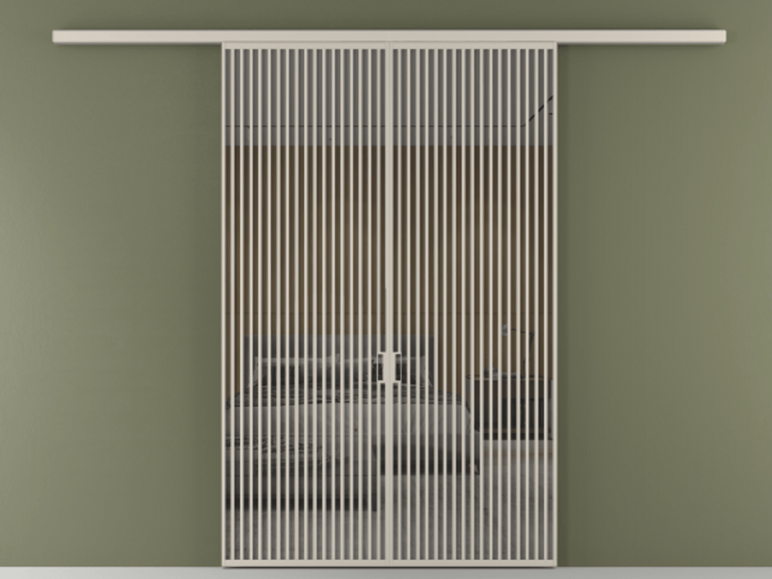 Перегородка Formato вдоль стены 2 створки АЛПР 040.06 Алюминий светло-бежевый Рефлективное серое стекло "Stopsol", калёное. Цена 445000 ₽ 1. Полотно 2 шт. (800/2100 мм)
2. Комплект установки раздвижной системы
3. Базовый комплект фурнитуры
4.Ручка RONDO
. Фабрика дверей Волховец 8 (800) 551 43 19 Перегородка Formato вдоль стены 2 створки АЛПР 040.06 Алюминий светло-бежевый Рефлективное серое стекло "Stopsol", калёное Цена 445000 ₽ | Volhovec