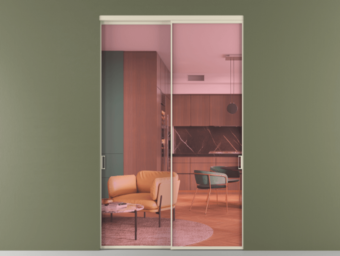 Дверь межкомнатная New Перегородка Formato внутри проёма двустворчатая АЛПР 040.01 Алюминий бежево-серый Прозрачное розовое стекло, триплекс Цена 180500 1. Полотно 2 шт. (800/2100 мм)
2. Комплект установки раздвижной системы
3. Базовый комплект фурнитуры
4.Ручка RONDO. Фабрика дверей Волховец 8 (800) 551 43 19 Межкомнатная дверь New Перегородка Formato внутри проёма двустворчатая АЛПР 040.01 Алюминий бежево-серый Прозрачное розовое стекло, триплекс Цена 180500 | Volhovec