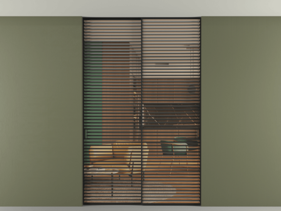 Перегородка Formato внутри проёма скрытое крепление в потолок 2 створки АЛПР 040.07 Алюминий Черный Прозрачное оранжевое стекло, триплекс. Скрытый короб ЧЕР Цена 2672100 AMD 1. Полотно 2 шт. (800/2100 мм)
2. Комплект установки раздвижной системы
3. Базовый комплект фурнитуры
4. Ручка RONDO. Фабрика дверей Волховец 8 (800) 551 43 19 Перегородка Formato внутри проёма скрытое крепление в потолок 2 створки АЛПР 040.07 Алюминий Черный Прозрачное оранжевое стекло, триплекс Цена 2672100 AMD | Volhovec