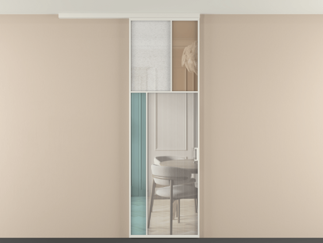 Перегородка Мозаик вдоль стены на потолок 1 створка АЛПР 041.22 Алюминий Белый Комбинация стекол Группы 1 и Группы 3. Скрытый короб БЕЛ Цена 135560 ₽ . Фабрика дверей Волховец 8 (800) 551 43 19 Перегородка Мозаик вдоль стены на потолок 1 створка АЛПР 041.22 Алюминий Белый Комбинация стекол Группы 1 и Группы 3 Цена 135560 ₽ | Volhovec