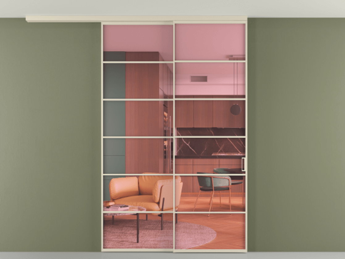 Перегородка Formato вдоль стены на потолок 2 створки с синхронным механизмом АЛПР 040.04 Алюминий бежево-серый Прозрачное розовое стекло, триплекс. Цена 328180 ₽ 1. Полотно 2 шт. (800/2100 мм)
2. Комплект установки раздвижной системы
3. Базовый комплект фурнитуры
4.Ручка RONDO
. Фабрика дверей Волховец 8 (800) 551 43 19 Перегородка Formato вдоль стены на потолок 2 створки с синхронным механизмом АЛПР 040.04 Алюминий бежево-серый Прозрачное розовое стекло, триплекс Цена 328180 ₽ | Volhovec