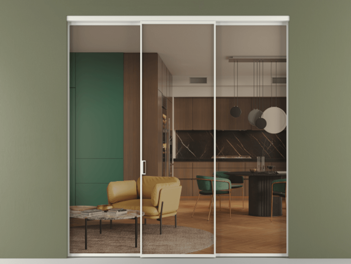 Перегородка Формато внутри проёма 3 створки АЛПР 040.01 Алюминий серый Прозрачное бронзовое стекло, триплекс. Цена 225125 ₽ 1. Полотно 3 шт. (800/2100 мм)
2. Комплект установки раздвижной системы
3. Базовый комплект фурнитуры
4.Ручка Рондо. Фабрика дверей Волховец 8 (800) 551 43 19 Перегородка Формато внутри проёма 3 створки АЛПР 040.01 Алюминий серый Прозрачное бронзовое стекло, триплекс Цена 225125 ₽ | Volhovec