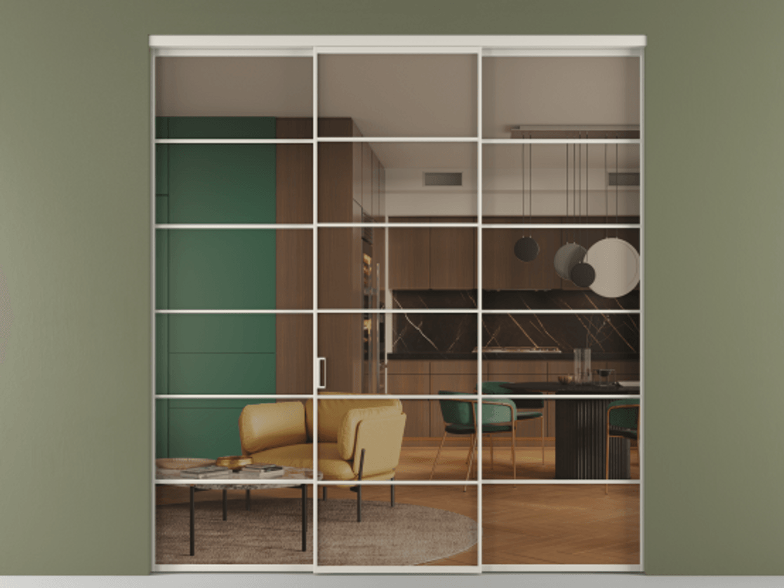 Перегородка Formato внутри проёма 3 створки АЛПР 040.04 Алюминий облачно-серый Прозрачное бронзовое стекло, триплекс. Цена 254825 ₽ 1. Полотно 3 шт. (800/2100 мм)
2. Комплект установки раздвижной системы
3. Базовый комплект фурнитуры
4.Ручка RONDO. Фабрика дверей Волховец 8 (800) 551 43 19 Перегородка Formato внутри проёма 3 створки АЛПР 040.04 Алюминий облачно-серый Прозрачное бронзовое стекло, триплекс Цена 254825 ₽ | Volhovec