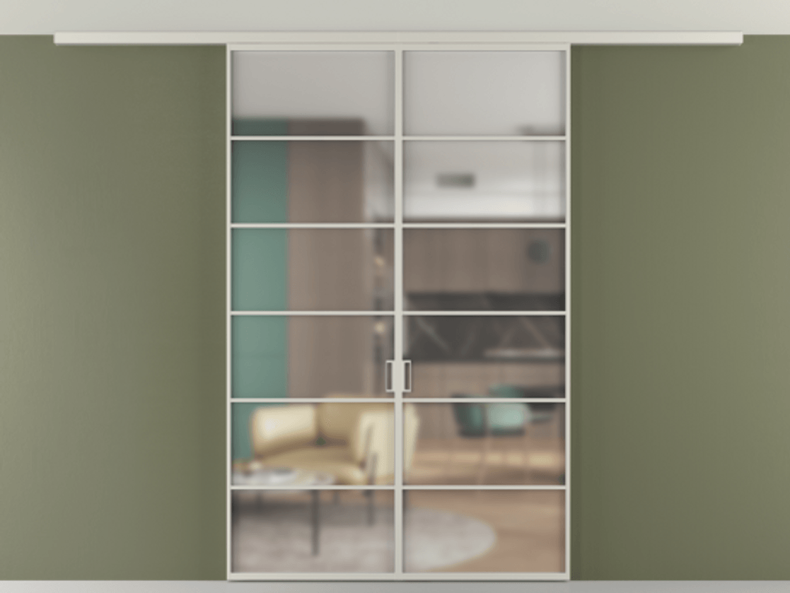 Перегородка Формато вдоль стены на потолок 2 створки АЛПР 040.04 Алюминий тёплый серый Сатинированное стекло "Мателюкс Кристал Вижн", калёное, матовое, каленое 6 мм. Цена 287190 ₽ 1. Полотно 2 шт. (800/2100 мм)
2. Комплект установки раздвижной системы
3. Базовый комплект фурнитуры
4.Ручка Рондо. Фабрика дверей Волховец 8 (800) 551 43 19 Перегородка Формато вдоль стены на потолок 2 створки АЛПР 040.04 Алюминий тёплый серый Сатинированное стекло "Мателюкс Кристал Вижн", калёное, матовое, каленое 6 мм Цена 287190 ₽ | Volhovec