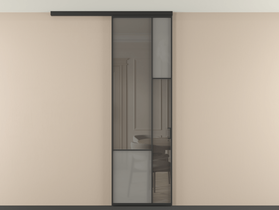 Перегородка Мозаик вдоль стены на потолок 1 створка АЛПР 041.12 Алюминий Черный Сатинированное серое стекло, триплекс, 6 мм + Прозрачное серое стекло, триплекс. Скрытый короб ЧЕР Цена 129560 ₽ . Фабрика дверей Волховец 8 (800) 551 43 19 Перегородка Мозаик вдоль стены на потолок 1 створка АЛПР 041.12 Алюминий Черный Сатинированное серое стекло, триплекс, 6 мм + Прозрачное серое стекло, триплекс Цена 129560 ₽ | Volhovec