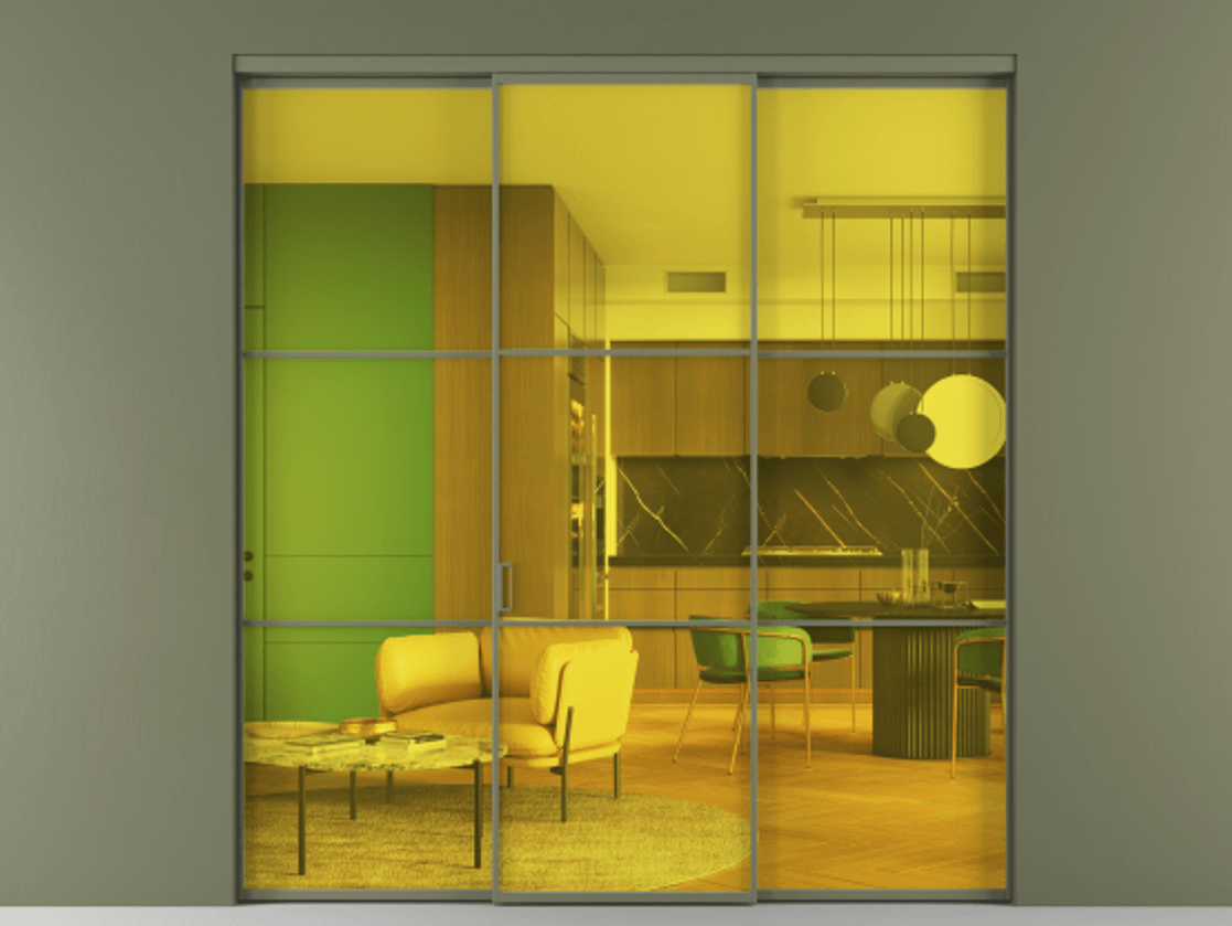 Перегородка Formato внутри проёма 3 створки АЛПР 040.03 Алюминий оливковый тёмный Прозрачное жёлтое стекло, триплекс. Цена 248540 ₽ 1. Полотно 3 шт. (800/2100 мм)
2. Комплект установки раздвижной системы
3. Базовый комплект фурнитуры
4.Ручка RONDO. Фабрика дверей Волховец 8 (800) 551 43 19 Перегородка Formato внутри проёма 3 створки АЛПР 040.03 Алюминий оливковый тёмный Прозрачное жёлтое стекло, триплекс Цена 248540 ₽ | Volhovec