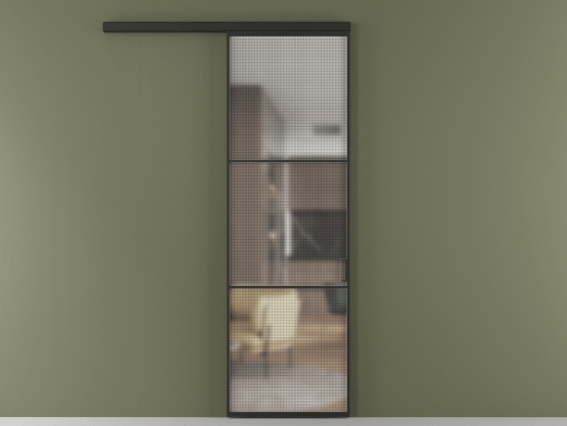 Перегородка Formato вдоль стены 1 створка АЛПР 040.03 Алюминий Черный Декоративное стекло с сеткой "Mesh silver", триплекс. Скрытый короб ЧЕР Цена 108300 ₽ 1. Полотно (800/2100 мм)
2. Комплект установки раздвижной системы
3. Базовый комплект фурнитуры
4.Ручка RONDO
. Фабрика дверей Волховец 8 (800) 551 43 19 Перегородка Formato вдоль стены 1 створка АЛПР 040.03 Алюминий Черный Декоративное стекло с сеткой "Mesh silver", триплекс Цена 108300 ₽ | Volhovec