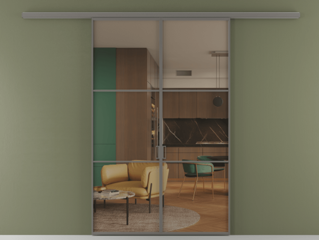 Перегородка Formato вдоль стены 2 створки АЛПР 040.03 Алюминий классический серый Прозрачное бронзовое стекло, триплекс. Цена 233000 ₽ 1. Полотно 2 шт. (800/2100 мм)
2. Комплект установки раздвижной системы
3. Базовый комплект фурнитуры
4.Ручка RONDO
. Фабрика дверей Волховец 8 (800) 551 43 19 Перегородка Formato вдоль стены 2 створки АЛПР 040.03 Алюминий классический серый Прозрачное бронзовое стекло, триплекс Цена 233000 ₽ | Volhovec