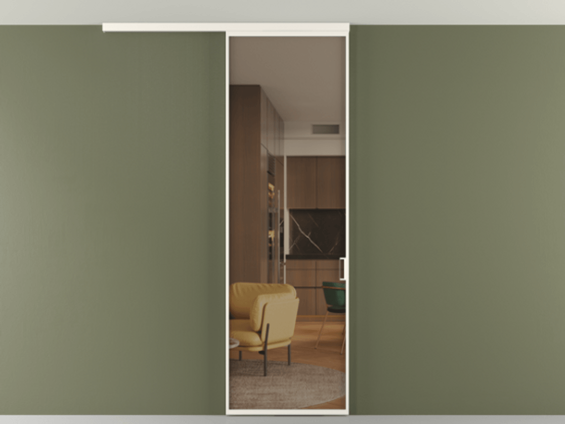 Перегородка Формато вдоль стены на потолок 1 створка АЛПР 040.01 Алюминий пудровый белый Прозрачное бронзовое стекло, триплекс. Цена 92403 ₽ 1. Полотно 2 шт. (800/2100 мм)
2. Комплект установки раздвижной системы
3. Базовый комплект фурнитуры
4.Ручка Рондо. Фабрика дверей Волховец 8 (800) 551 43 19 Перегородка Формато вдоль стены на потолок 1 створка АЛПР 040.01 Алюминий пудровый белый Прозрачное бронзовое стекло, триплекс Цена 92403 ₽ | Volhovec