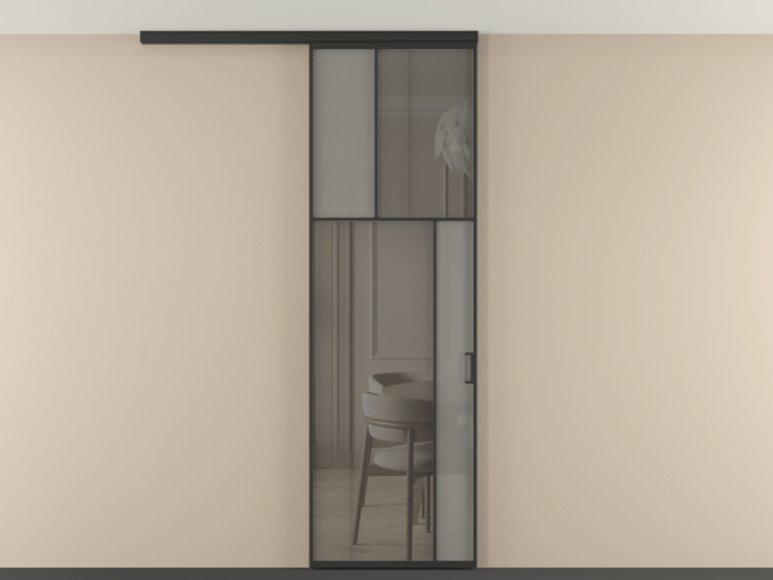 Перегородка Mosaic вдоль стены на потолок 1 створка АЛПР 041.23 Алюминий Черный Сатинированное серое стекло, триплекс, 6 мм + Прозрачное серое стекло, триплекс. Скрытый короб ЧЕР Цена 129560 ₽ . Фабрика дверей Волховец 8 (800) 551 43 19 Перегородка Mosaic вдоль стены на потолок 1 створка АЛПР 041.23 Алюминий Черный Сатинированное серое стекло, триплекс, 6 мм + Прозрачное серое стекло, триплекс Цена 129560 ₽ | Volhovec