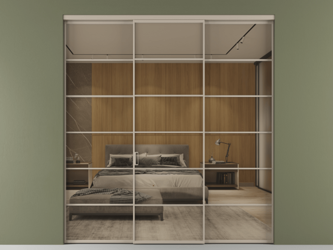 Перегородка Формато внутри проёма 3 створки АЛПР 040.04 Алюминий бисквитный Рефлективное бронзовое стекло "Стопсол", калёное. Цена 341000 ₽ 1. Полотно 3 шт. (800/2100 мм)
2. Комплект установки раздвижной системы
3. Базовый комплект фурнитуры
4.Ручка Рондо. Фабрика дверей Волховец 8 (800) 551 43 19 Перегородка Формато внутри проёма 3 створки АЛПР 040.04 Алюминий бисквитный Рефлективное бронзовое стекло "Стопсол", калёное Цена 341000 ₽ | Volhovec