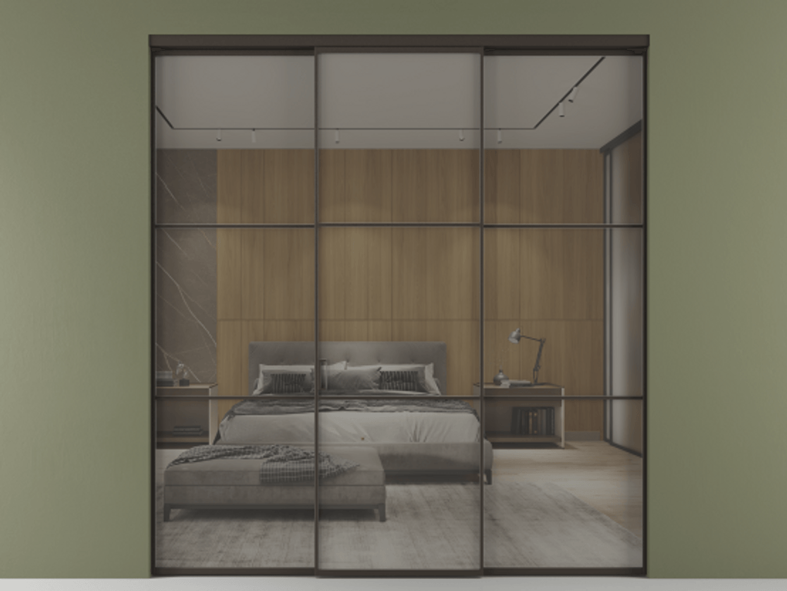 Перегородка Формато внутри проёма 3 створки АЛПР 040.03 Алюминий антрацит Рефлективное серое стекло "Стопсол", калёное. Цена 317600 ₽ 1. Полотно 3 шт. (800/2100 мм)
2. Комплект установки раздвижной системы
3. Базовый комплект фурнитуры
4.Ручка Рондо. Фабрика дверей Волховец 8 (800) 551 43 19 Перегородка Формато внутри проёма 3 створки АЛПР 040.03 Алюминий антрацит Рефлективное серое стекло "Стопсол", калёное Цена 317600 ₽ | Volhovec