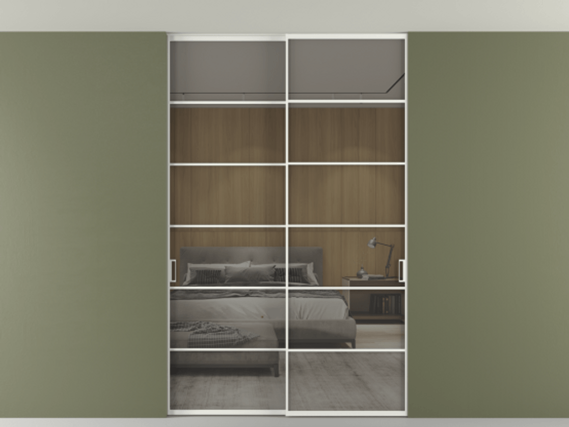 Перегородка Формато внутри проёма скрытое крепление в потолок 2 створки АЛПР 040.04 Алюминий светло-серый Рефлективное серое стекло "Стопсол", калёное. Цена 322680 ₽ 1. Полотно 2 шт. (800/2100 мм)
2. Комплект установки раздвижной системы
3. Базовый комплект фурнитуры
4. Ручка Рондо. Фабрика дверей Волховец 8 (800) 551 43 19 Перегородка Формато внутри проёма скрытое крепление в потолок 2 створки АЛПР 040.04 Алюминий светло-серый Рефлективное серое стекло "Стопсол", калёное Цена 322680 ₽ | Volhovec