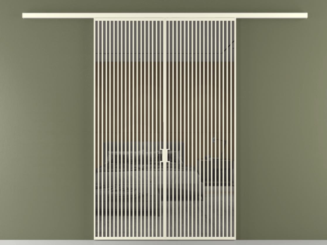 Перегородка Formato вдоль стены 2 створки АЛПР 040.06 Алюминий молочно-белый Рефлективное серое стекло "Stopsol", калёное. Цена 445000 ₽ 1. Полотно 2 шт. (800/2100 мм)
2. Комплект установки раздвижной системы
3. Базовый комплект фурнитуры
4.Ручка RONDO
. Фабрика дверей Волховец 8 (800) 551 43 19 Перегородка Formato вдоль стены 2 створки АЛПР 040.06 Алюминий молочно-белый Рефлективное серое стекло "Stopsol", калёное Цена 445000 ₽ | Volhovec