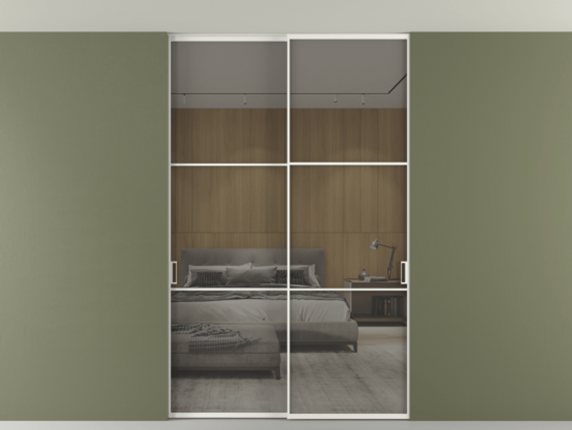 Перегородка Формато внутри проёма скрытое крепление в потолок 2 створки АЛПР 040.03 Алюминий светло-серый Рефлективное серое стекло "Стопсол", калёное. Цена 305520 ₽ 1. Полотно 2 шт. (800/2100 мм)
2. Комплект установки раздвижной системы
3. Базовый комплект фурнитуры
4. Ручка Рондо. Фабрика дверей Волховец 8 (800) 551 43 19 Перегородка Формато внутри проёма скрытое крепление в потолок 2 створки АЛПР 040.03 Алюминий светло-серый Рефлективное серое стекло "Стопсол", калёное Цена 305520 ₽ | Volhovec