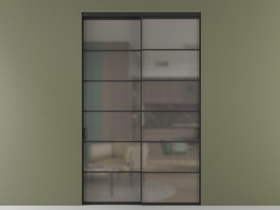 Перегородка Formato внутри проёма двустворчатая АЛПР 040.04 Алюминий Черный Сатинированное серое стекло, триплекс, 6 мм. Скрытый короб ЧЕР Цена 203400 ₽ 1. Полотно 2 шт. (800/2100 мм)
2. Комплект установки раздвижной системы
3. Базовый комплект фурнитуры
4.Ручка RONDO. Фабрика дверей Волховец 8 (800) 551 43 19 Перегородка Formato внутри проёма двустворчатая АЛПР 040.04 Алюминий Черный Сатинированное серое стекло, триплекс, 6 мм Цена 203400 ₽ | Volhovec