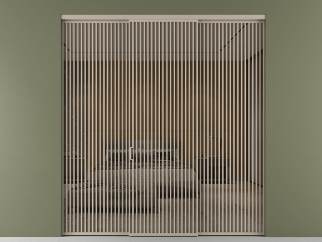 Перегородка Формато внутри проёма 3 створки АЛПР 040.06 Алюминий бисквитный Рефлективное бронзовое стекло "Стопсол", калёное. Цена 611600 ₽ 1. Полотно 3 шт. (800/2100 мм)
2. Комплект установки раздвижной системы
3. Базовый комплект фурнитуры
4.Ручка Рондо. Фабрика дверей Волховец 8 (800) 551 43 19 Перегородка Формато внутри проёма 3 створки АЛПР 040.06 Алюминий бисквитный Рефлективное бронзовое стекло "Стопсол", калёное Цена 611600 ₽ | Volhovec