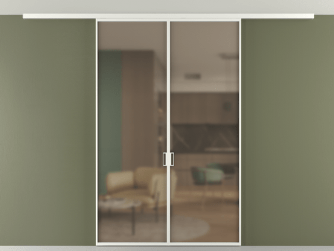 Перегородка Формато вдоль стены на потолок 2 створки АЛПР 040.01 Алюминий светло-серый Сатинированное бронзовое стекло, триплекс. Цена 216040 ₽ 1. Полотно 2 шт. (800/2100 мм)
2. Комплект установки раздвижной системы
3. Базовый комплект фурнитуры
4.Ручка Рондо. Фабрика дверей Волховец 8 (800) 551 43 19 Перегородка Формато вдоль стены на потолок 2 створки АЛПР 040.01 Алюминий светло-серый Сатинированное бронзовое стекло, триплекс Цена 216040 ₽ | Volhovec