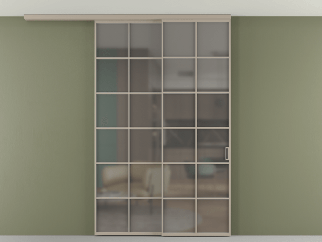 Перегородка Формато вдоль стены на потолок 2 створки с синхронным механизмом АЛПР 040.05 Алюминий бисквитный Сатинированное серое стекло, триплекс. Цена 291704 ₽ 1. Полотно 2 шт. (800/2100 мм)
2. Комплект установки раздвижной системы
3. Базовый комплект фурнитуры
4.Ручка Рондо. Фабрика дверей Волховец 8 (800) 551 43 19 Перегородка Формато вдоль стены на потолок 2 створки с синхронным механизмом АЛПР 040.05 Алюминий бисквитный Сатинированное серое стекло, триплекс Цена 291704 ₽ | Volhovec