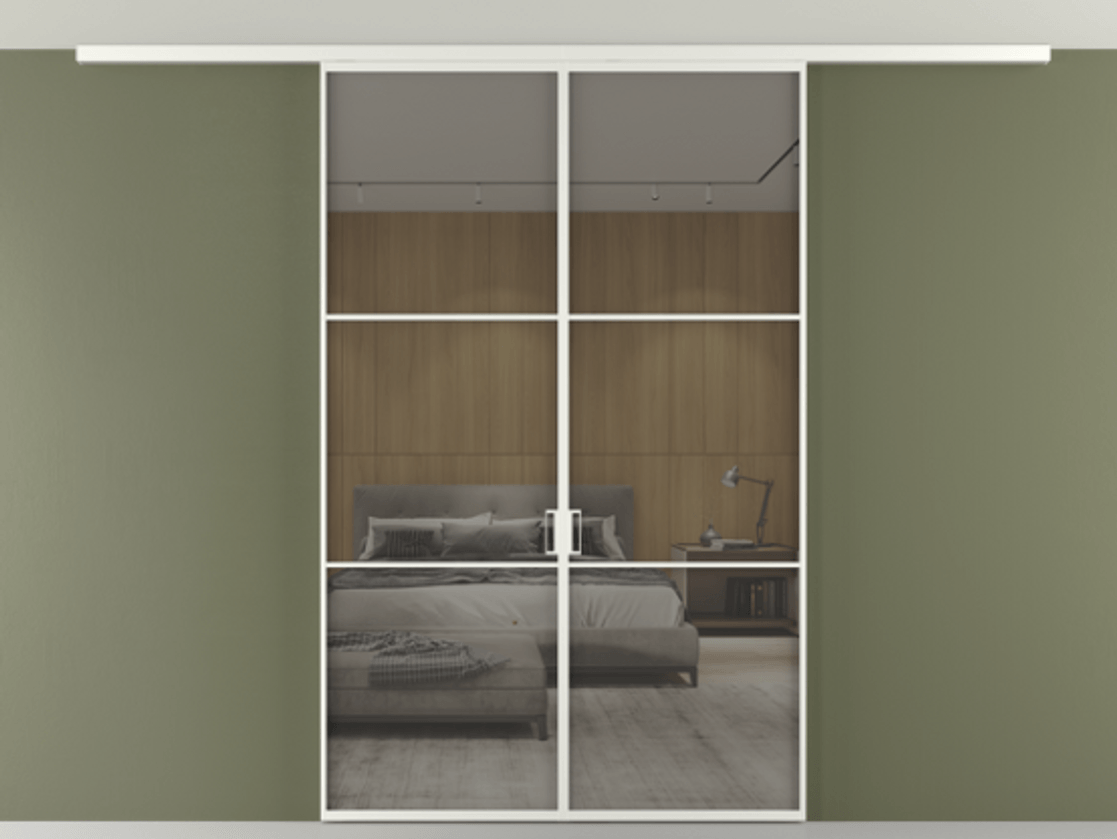 Перегородка Формато вдоль стены на потолок 2 створки АЛПР 040.03 Алюминий светло-серый Рефлективное серое стекло "Стопсол", калёное. Цена 243920 ₽ 1. Полотно 2 шт. (800/2100 мм)
2. Комплект установки раздвижной системы
3. Базовый комплект фурнитуры
4.Ручка Рондо. Фабрика дверей Волховец 8 (800) 551 43 19 Перегородка Формато вдоль стены на потолок 2 створки АЛПР 040.03 Алюминий светло-серый Рефлективное серое стекло "Стопсол", калёное Цена 243920 ₽ | Volhovec