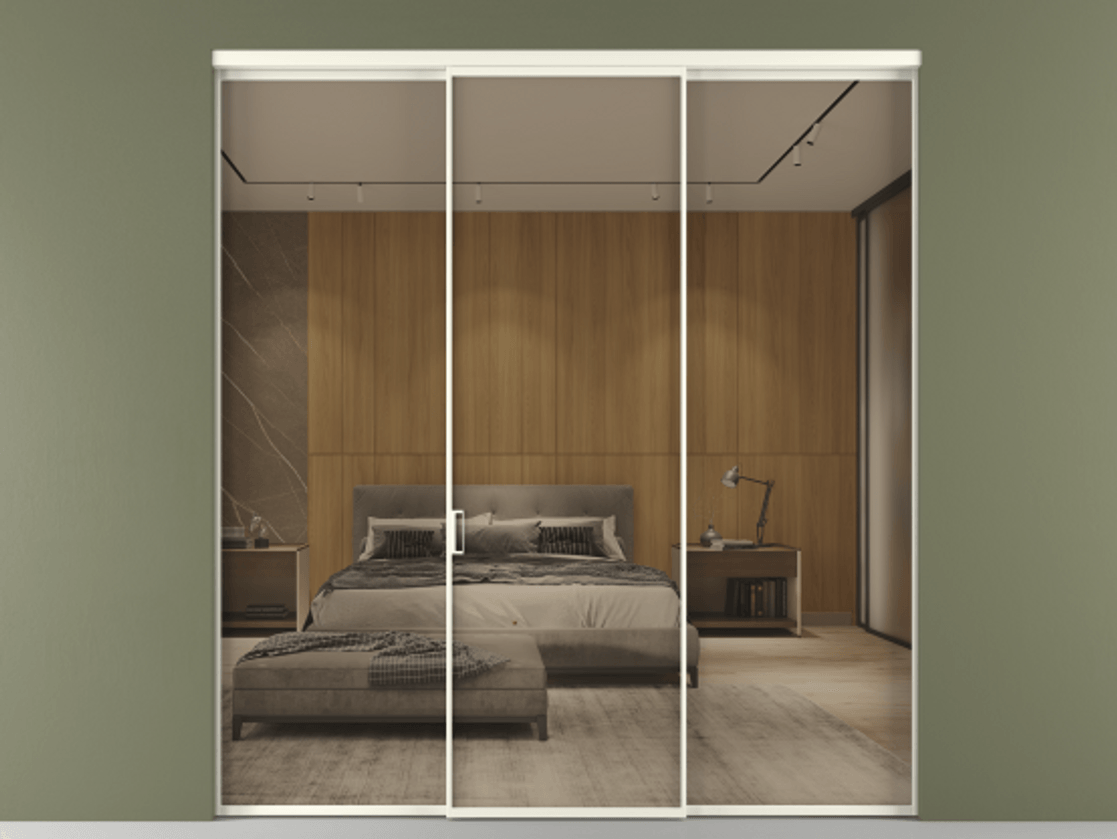 Перегородка Формато внутри проёма 3 створки АЛПР 040.01 Алюминий жемчужный Рефлективное бронзовое стекло "Стопсол", калёное. Цена 301400 ₽ 1. Полотно 3 шт. (800/2100 мм)
2. Комплект установки раздвижной системы
3. Базовый комплект фурнитуры
4.Ручка Рондо. Фабрика дверей Волховец 8 (800) 551 43 19 Перегородка Формато внутри проёма 3 створки АЛПР 040.01 Алюминий жемчужный Рефлективное бронзовое стекло "Стопсол", калёное Цена 301400 ₽ | Volhovec