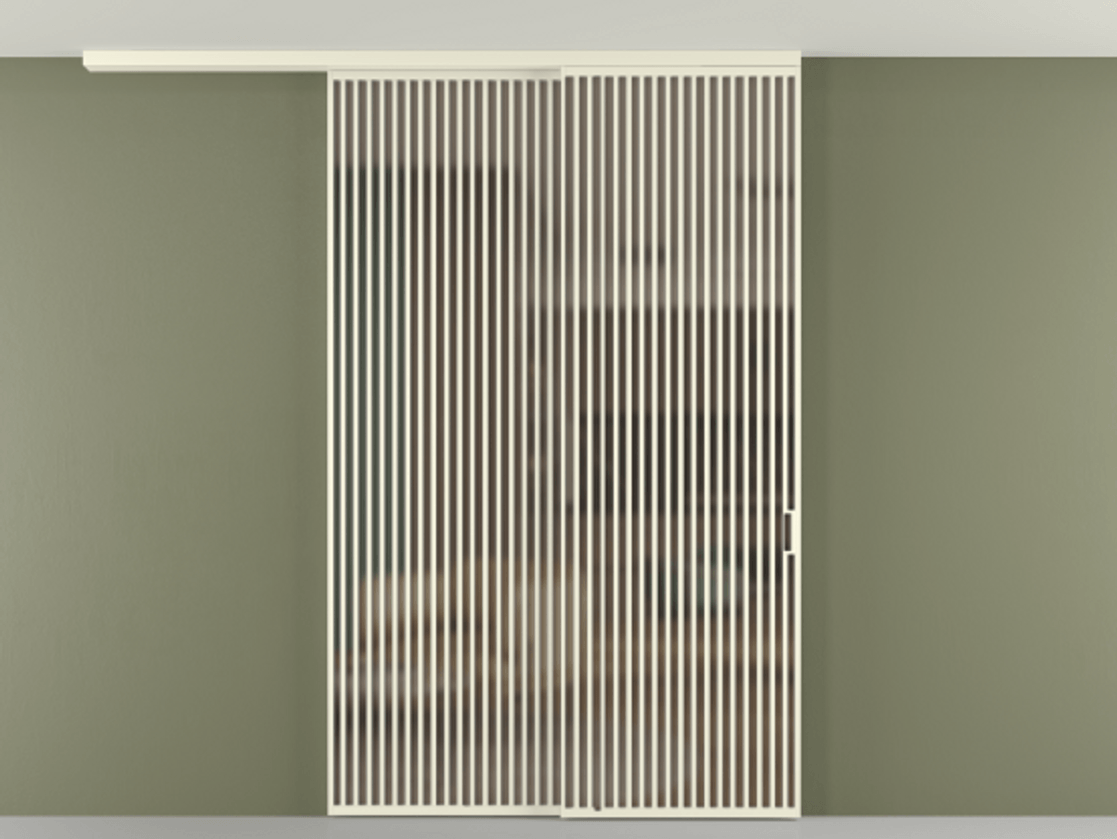 Перегородка Формато вдоль стены на потолок 2 створки с синхронным механизмом АЛПР 040.06 Алюминий молочно-белый Сатинированное бронзовое стекло, триплекс. Цена 450456 ₽ 1. Полотно 2 шт. (800/2100 мм)
2. Комплект установки раздвижной системы
3. Базовый комплект фурнитуры
4.Ручка Рондо. Фабрика дверей Волховец 8 (800) 551 43 19 Перегородка Формато вдоль стены на потолок 2 створки с синхронным механизмом АЛПР 040.06 Алюминий молочно-белый Сатинированное бронзовое стекло, триплекс Цена 450456 ₽ | Volhovec