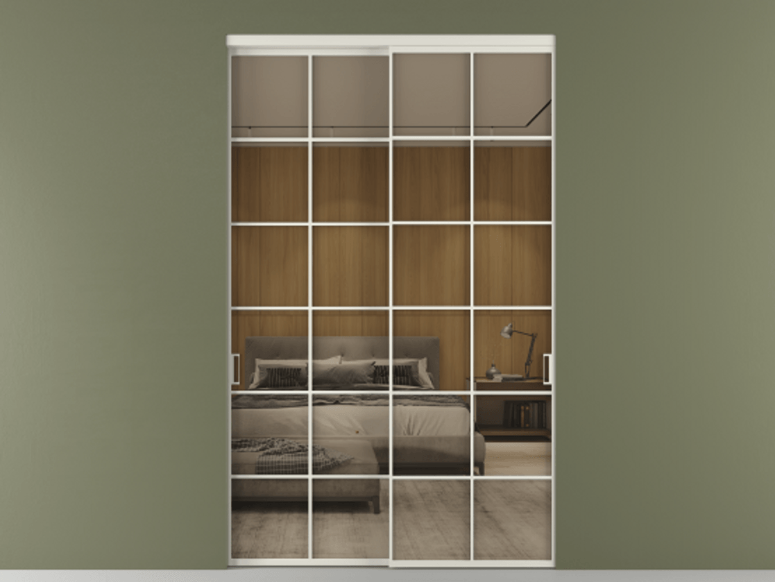 Перегородка Formato внутри проёма двустворчатая АЛПР 040.05 Алюминий Белый Рефлективное бронзовое стекло "Stopsol", калёное, 6 мм. Скрытый короб БЕЛ Цена 219400 ₽ 1. Полотно 2 шт. (800/2100 мм)
2. Комплект установки раздвижной системы
3. Базовый комплект фурнитуры
4.Ручка RONDO. Фабрика дверей Волховец 8 (800) 551 43 19 Перегородка Formato внутри проёма двустворчатая АЛПР 040.05 Алюминий Белый Рефлективное бронзовое стекло "Stopsol", калёное, 6 мм Цена 219400 ₽ | Volhovec