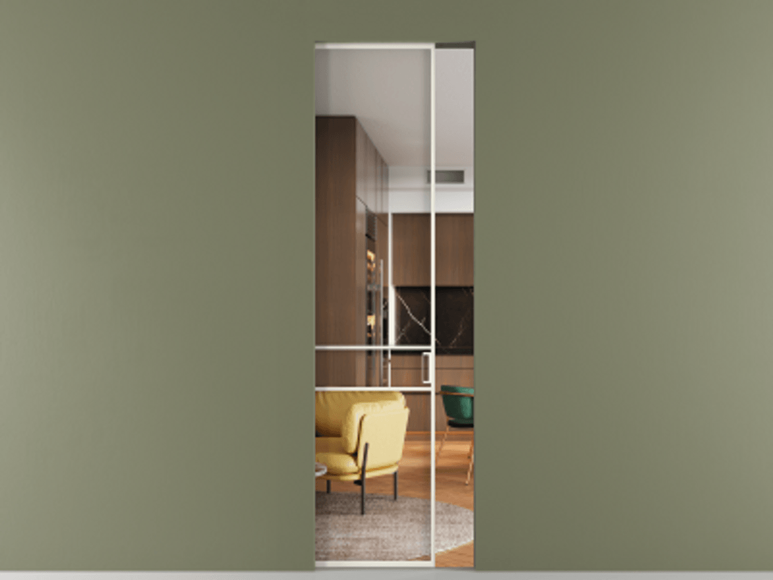 Перегородка Formato скрытый пенал 1 створка АЛПР 040.02 Алюминий жемчужный Прозрачное стекло "Crystal Vision", калёное. Цена 178400 ₽ . Фабрика дверей Волховец 8 (800) 551 43 19 Перегородка Formato скрытый пенал 1 створка АЛПР 040.02 Алюминий жемчужный Прозрачное стекло "Crystal Vision", калёное Цена 178400 ₽ | Volhovec