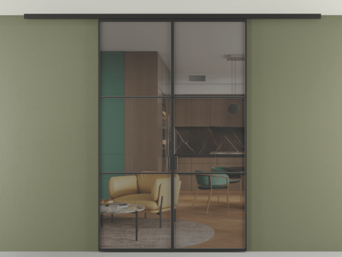 Перегородка Formato вдоль стены на потолок 2 створки АЛПР 040.03 Алюминий Черный Прозрачное серое стекло, триплекс. Скрытый короб ЧЕР Цена 218900 ₽ 1. Полотно 2 шт. (800/2100 мм)
2. Комплект установки раздвижной системы
3. Базовый комплект фурнитуры
4.Ручка RONDO
. Фабрика дверей Волховец 8 (800) 551 43 19 Перегородка Formato вдоль стены на потолок 2 створки АЛПР 040.03 Алюминий Черный Прозрачное серое стекло, триплекс Цена 218900 ₽ | Volhovec