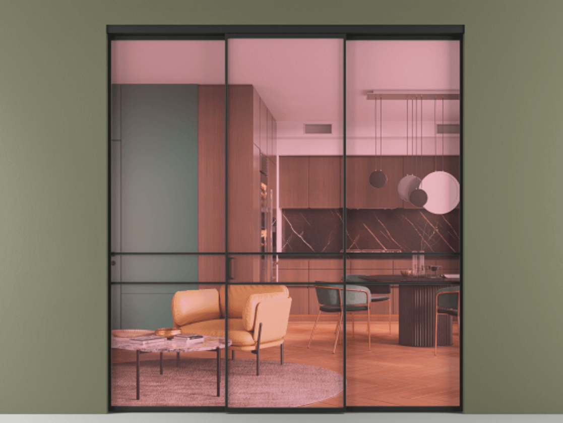 Перегородка Формато внутри проёма 3 створки АЛПР 040.02 Алюминий Черный Прозрачное розовое стекло, триплекс. Скрытый короб ЧЕР Цена 227975 ₽ 1. Полотно 3 шт. (800/2100 мм)
2. Комплект установки раздвижной системы
3. Базовый комплект фурнитуры
4.Ручка Рондо. Фабрика дверей Волховец 8 (800) 551 43 19 Перегородка Формато внутри проёма 3 створки АЛПР 040.02 Алюминий Черный Прозрачное розовое стекло, триплекс Цена 227975 ₽ | Volhovec