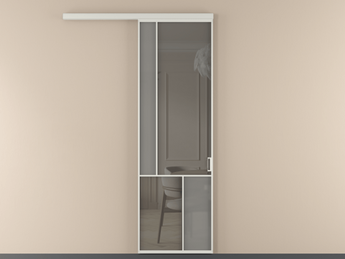 Перегородка Мозаик вдоль стены 1 створка АЛПР 041.20 Алюминий Белый Сатинированное серое стекло, триплекс, 6 мм + Прозрачное серое стекло, триплекс. Скрытый короб БЕЛ Цена 131390 ₽ . Фабрика дверей Волховец 8 (800) 551 43 19 Перегородка Мозаик вдоль стены 1 створка АЛПР 041.20 Алюминий Белый Сатинированное серое стекло, триплекс, 6 мм + Прозрачное серое стекло, триплекс Цена 131390 ₽ | Volhovec