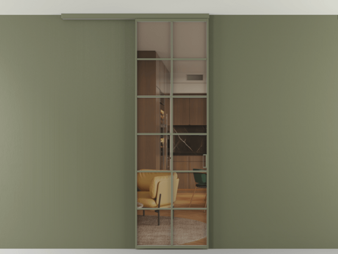 Перегородка Формато вдоль стены на потолок 1 створка АЛПР 040.05 Алюминий оливковый тёмный Прозрачное бронзовое стекло, триплекс. Цена 107852 ₽ 1. Полотно 2 шт. (800/2100 мм)
2. Комплект установки раздвижной системы
3. Базовый комплект фурнитуры
4.Ручка Рондо. Фабрика дверей Волховец 8 (800) 551 43 19 Перегородка Формато вдоль стены на потолок 1 створка АЛПР 040.05 Алюминий оливковый тёмный Прозрачное бронзовое стекло, триплекс Цена 107852 ₽ | Volhovec