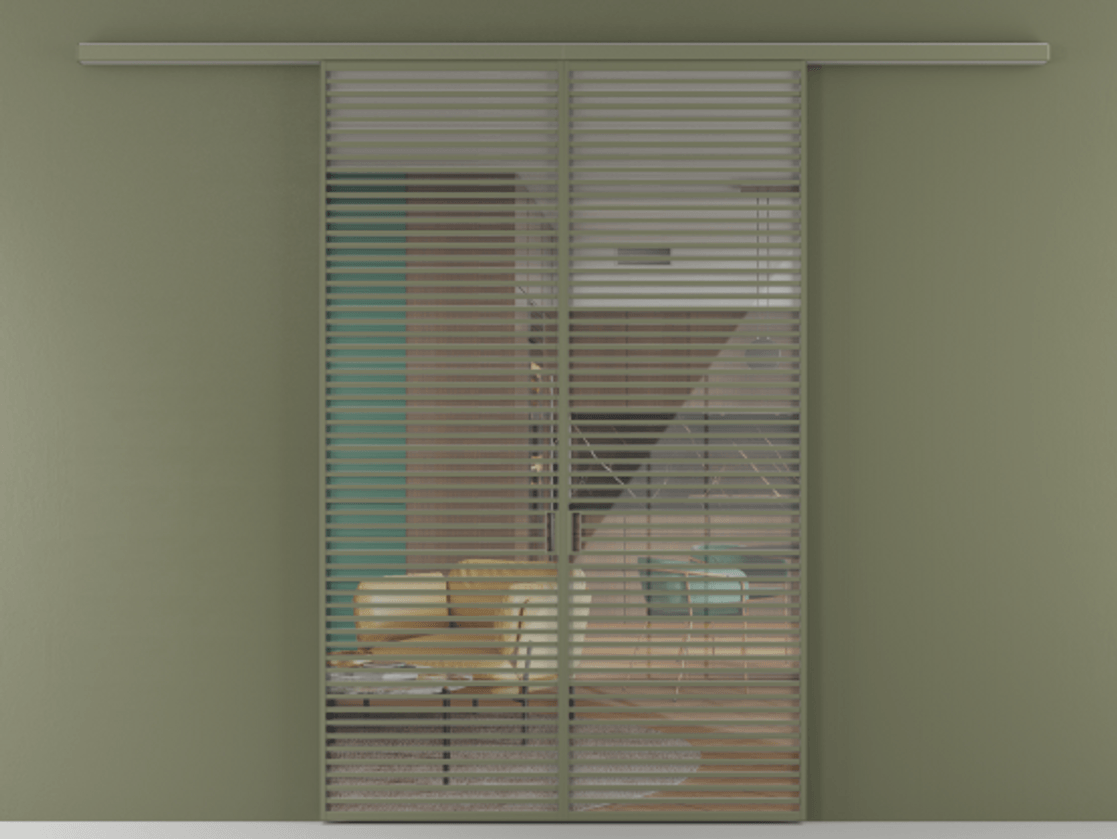 Перегородка Formato вдоль стены 2 створки АЛПР 040.07 Алюминий оливковый тёмный Рефлективное прозрачное стекло "Stopsol", калёное. Цена 445000 ₽ 1. Полотно 2 шт. (800/2100 мм)
2. Комплект установки раздвижной системы
3. Базовый комплект фурнитуры
4.Ручка RONDO
. Фабрика дверей Волховец 8 (800) 551 43 19 Перегородка Formato вдоль стены 2 створки АЛПР 040.07 Алюминий оливковый тёмный Рефлективное прозрачное стекло "Stopsol", калёное Цена 445000 ₽ | Volhovec