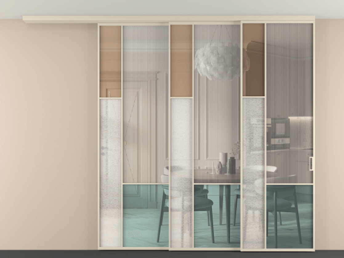 Перегородка Mosaic вдоль стены телескопик синхро 3 АЛПР 041.13 Алюминий бежево-серый Комбинация стекол Группы 1 и Группы 3. Цена 516520 ₽ . Фабрика дверей Волховец 8 (800) 551 43 19 Перегородка Mosaic вдоль стены телескопик синхро 3 АЛПР 041.13 Алюминий бежево-серый Комбинация стекол Группы 1 и Группы 3 Цена 516520 ₽ | Volhovec