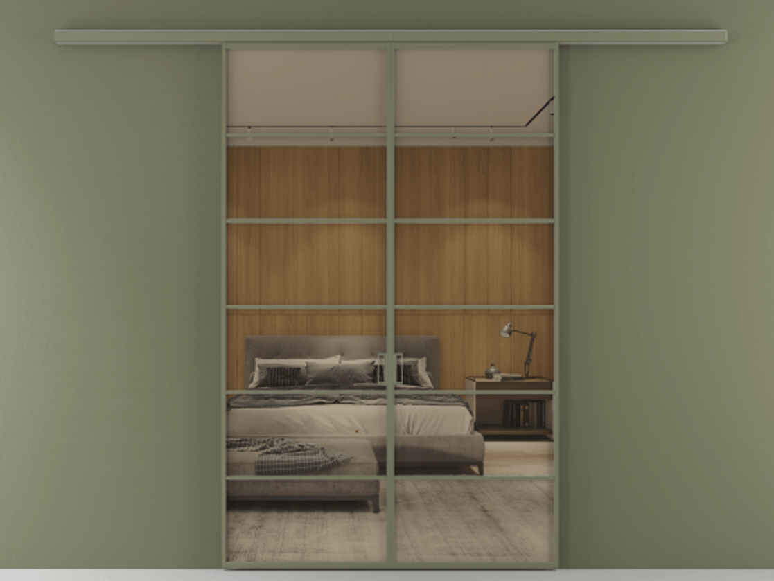 Перегородка Формато вдоль стены 2 створки АЛПР 040.04 Алюминий оливковый тёмный Рефлективное бронзовое стекло "Стопсол", калёное. Цена 264600 ₽ 1. Полотно 2 шт. (800/2100 мм)
2. Комплект установки раздвижной системы
3. Базовый комплект фурнитуры
4.Ручка RONDO
. Фабрика дверей Волховец 8 (800) 551 43 19 Перегородка Формато вдоль стены 2 створки АЛПР 040.04 Алюминий оливковый тёмный Рефлективное бронзовое стекло "Стопсол", калёное Цена 264600 ₽ | Volhovec