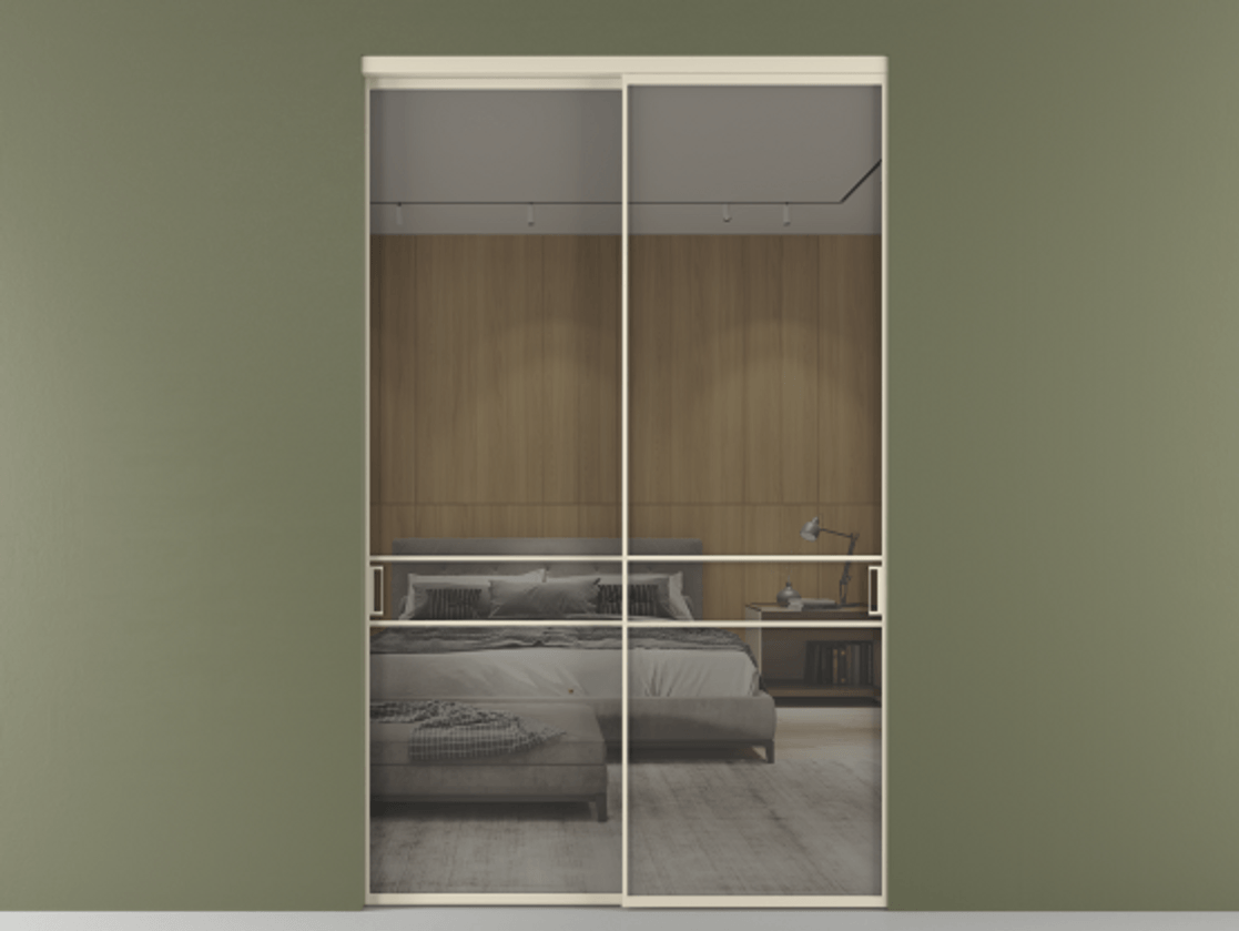 Перегородка Formato внутри проёма 2 створки АЛПР 040.02 Алюминий бежево-серый Рефлективное серое стекло "Stopsol", калёное. Цена 478300 ₽ 1. Полотно 2 шт. (800/2100 мм)
2. Комплект установки раздвижной системы
3. Базовый комплект фурнитуры
4.Ручка RONDO. Фабрика дверей Волховец 8 (800) 551 43 19 Перегородка Formato внутри проёма 2 створки АЛПР 040.02 Алюминий бежево-серый Рефлективное серое стекло "Stopsol", калёное Цена 478300 ₽ | Volhovec